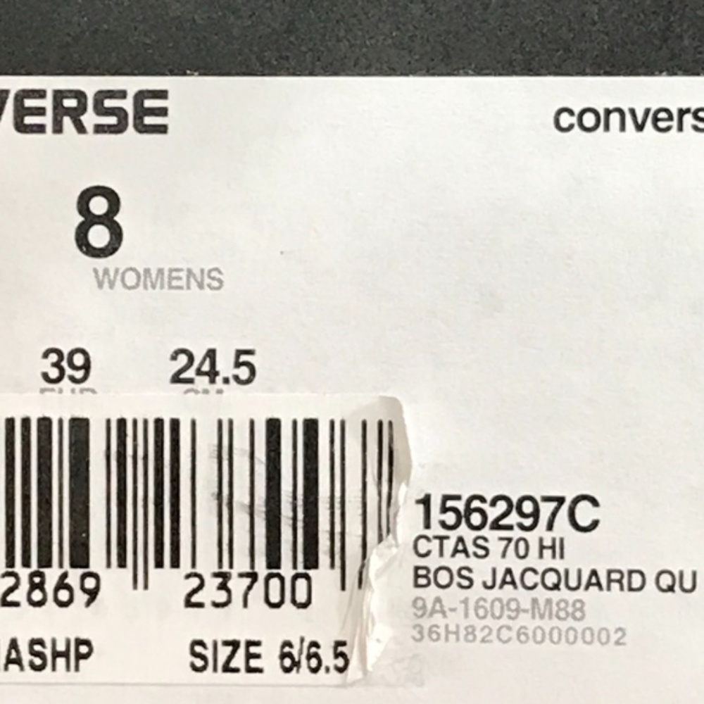Converse CTAS 70 Hi Boston Jacquard Quilted Shoes - Picture 8 of 8